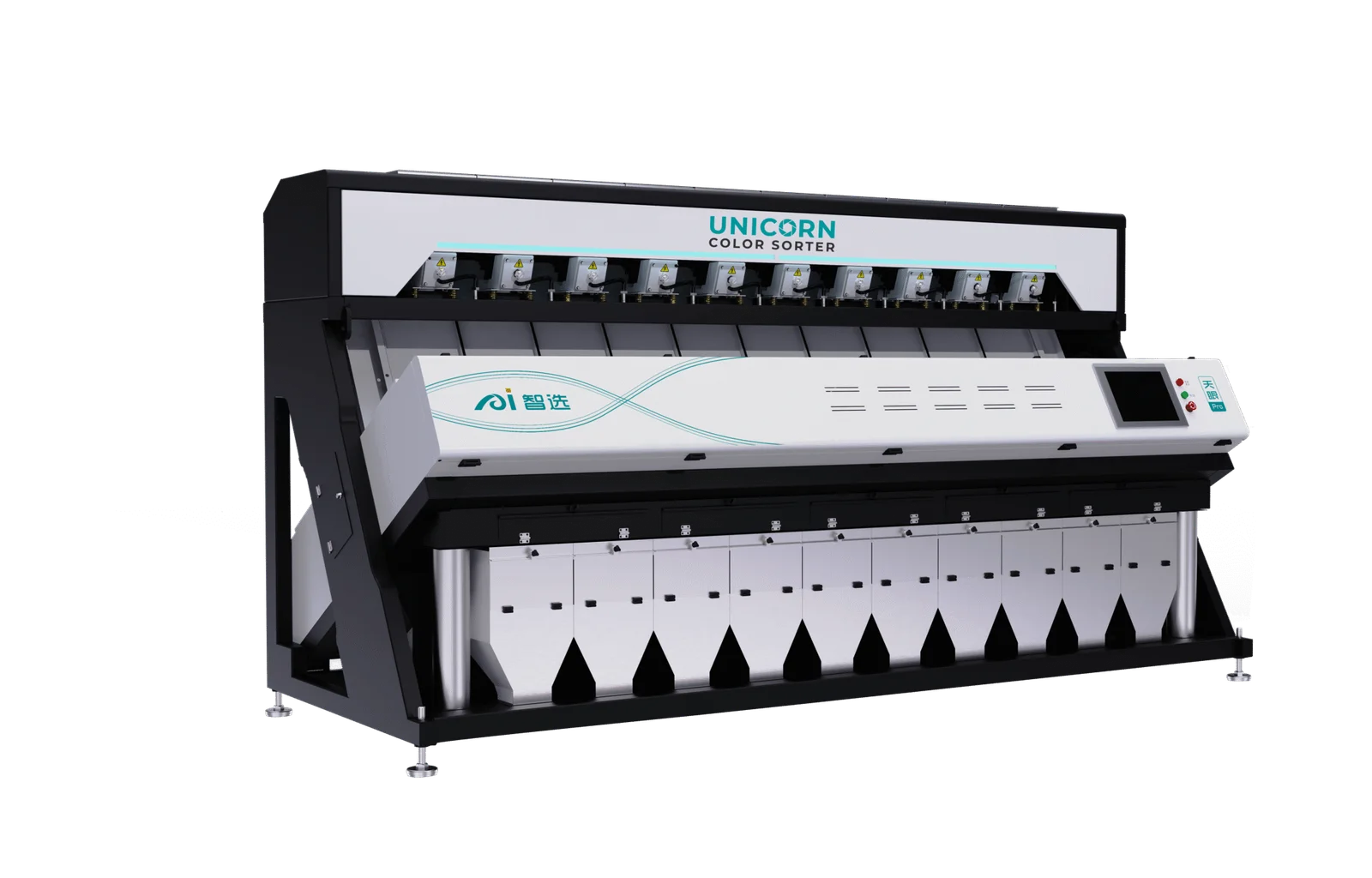 Unicorn optical color sorting machine